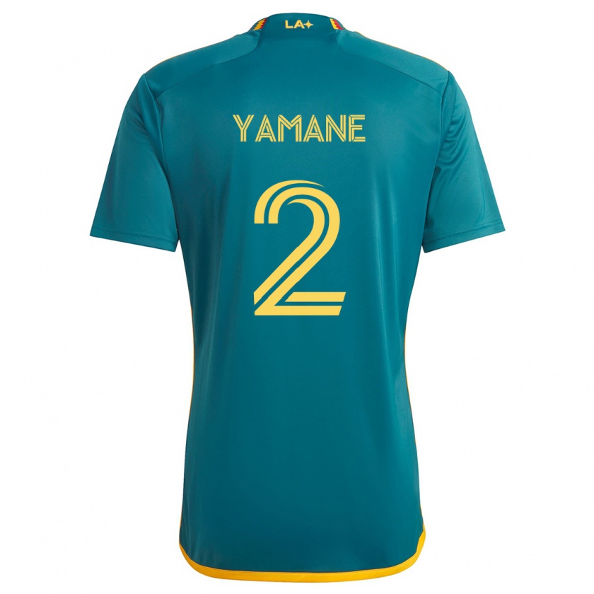 Kandiny Homme Maillot Miki Yamane #2 Vert Jaune Tenues Extérieur 2024/25 T-Shirt