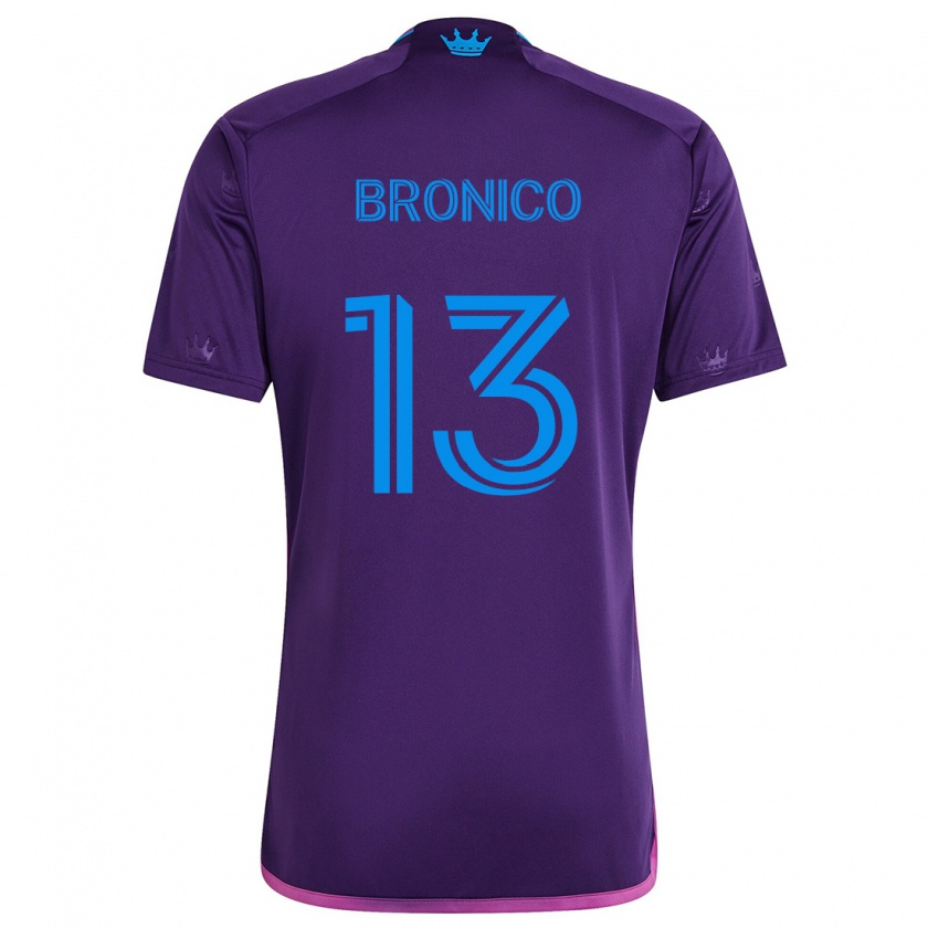 Kandiny Homme Maillot Brandt Bronico #13 Bleu Violet Tenues Extérieur 2024/25 T-Shirt