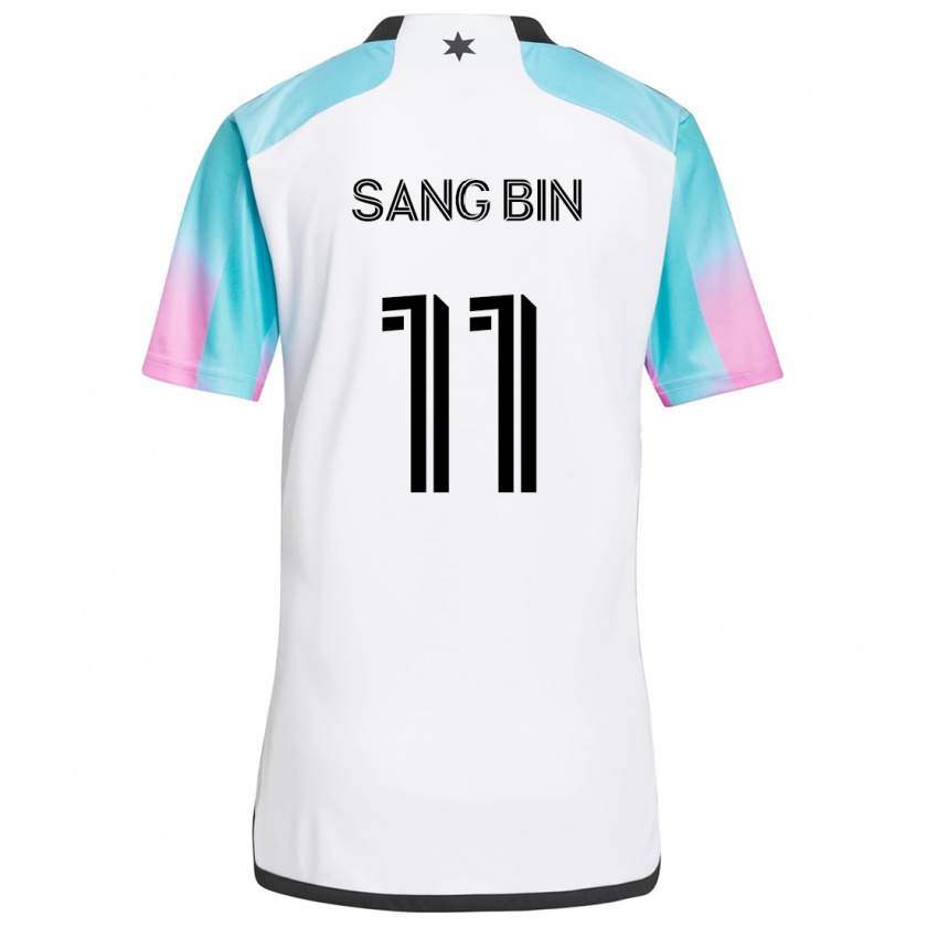 Kandiny Homme Maillot Sang-Bin Jeong #11 Blanc Bleu Noir Tenues Extérieur 2024/25 T-Shirt