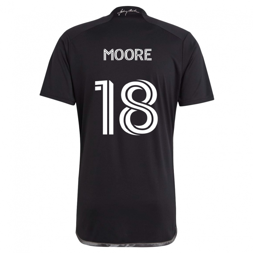 Kandiny Homme Maillot Shaq Moore #18 Noir Tenues Extérieur 2024/25 T-Shirt