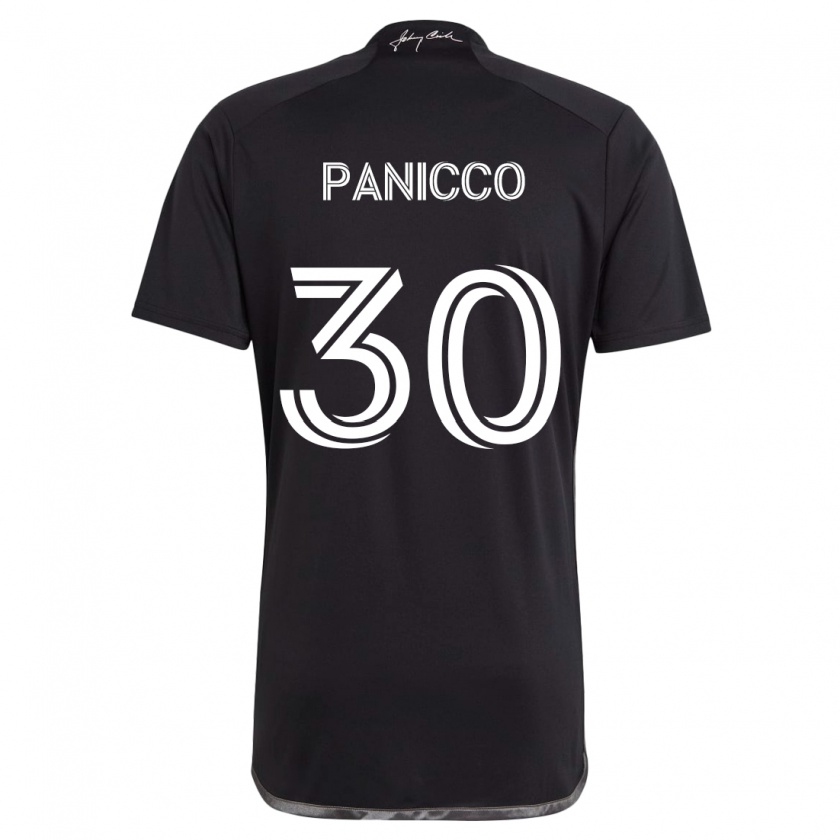 Kandiny Homme Maillot Elliot Panicco #30 Noir Tenues Extérieur 2024/25 T-Shirt