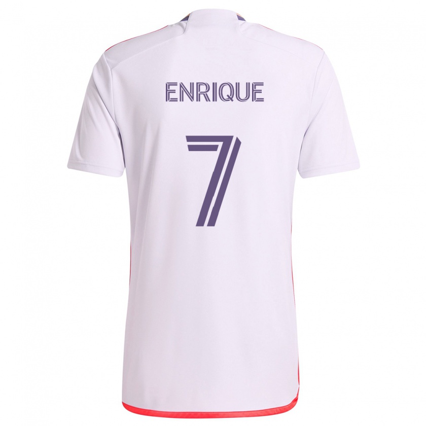 Kandiny Homme Maillot Ramiro Enrique #7 Blanc Rouge Violet Tenues Extérieur 2024/25 T-Shirt