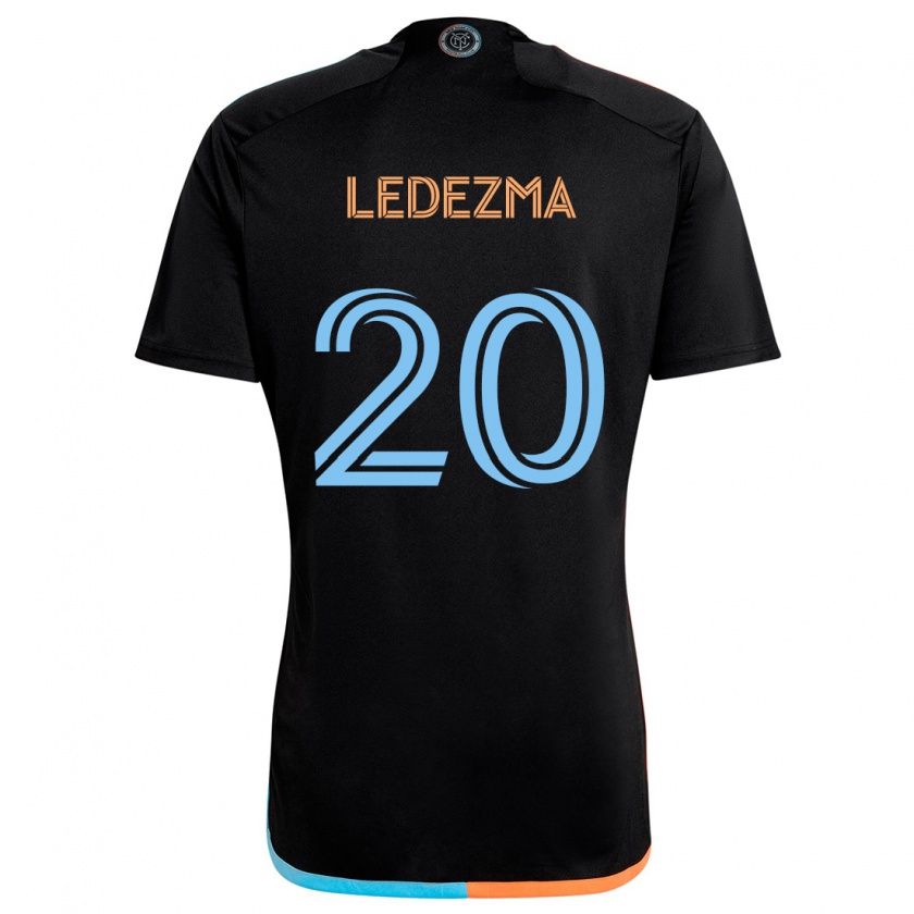 Kandiny Homme Maillot Richard Ledezma #20 Noir Orange Bleu Tenues Extérieur 2024/25 T-Shirt