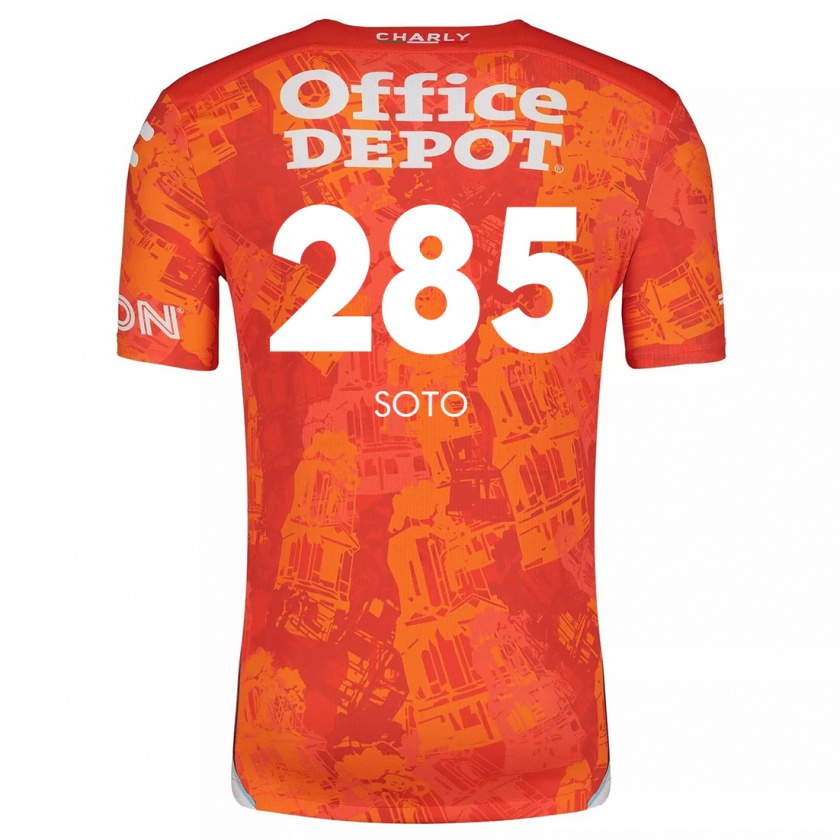 Kandiny Homme Maillot Edwin Soto #285 Orange White Tenues Extérieur 2024/25 T-Shirt