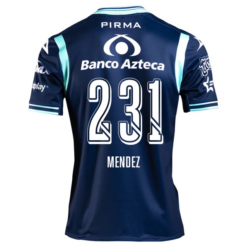 Kandiny Homme Maillot Alejandro Méndez #231 Bleu Marine Tenues Extérieur 2024/25 T-Shirt