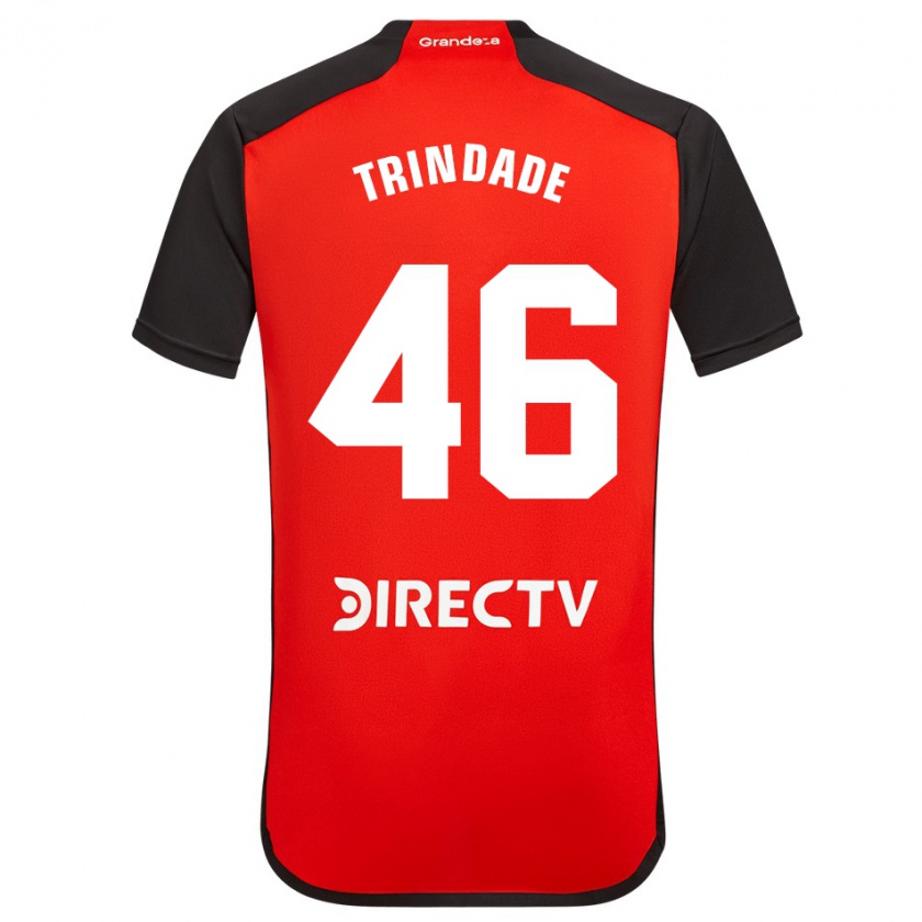 Kandiny Homme Maillot Gonzalo Trindade #46 Rouge Noir Blanc Tenues Extérieur 2024/25 T-Shirt