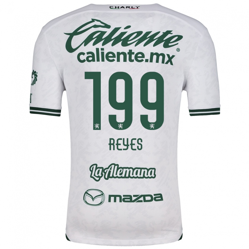 Kandiny Homme Maillot Jonathan Reyes #199 Blanc Vert Tenues Extérieur 2024/25 T-Shirt