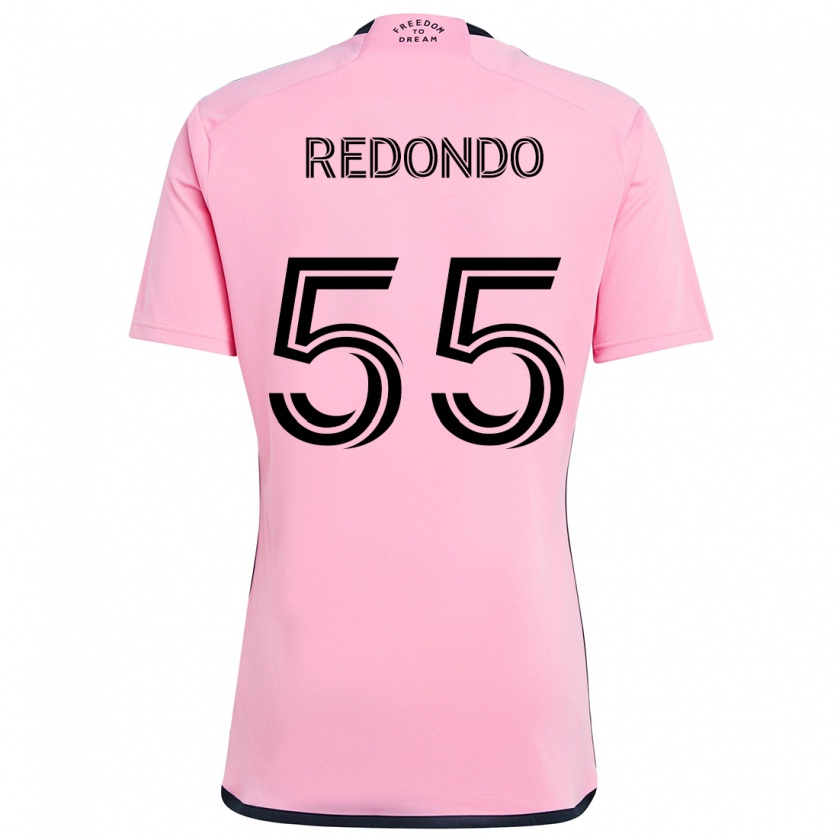 Kandiny Femme Maillot Federico Redondo #55 Rose Tenues Domicile 2024/25 T-Shirt