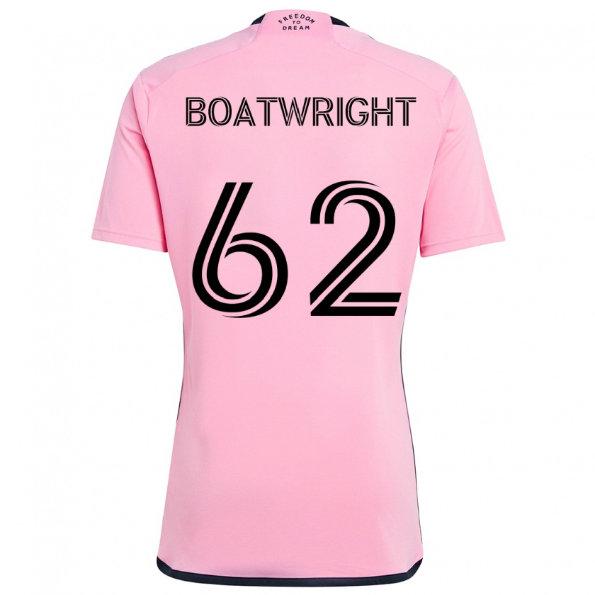 Kandiny Femme Maillot Israel Boatwright #62 Rose Tenues Domicile 2024/25 T-Shirt