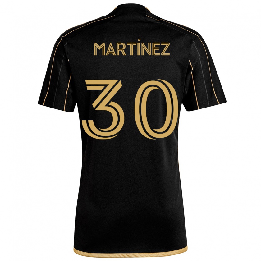 Kandiny Femme Maillot David Martínez #30 Or Noir Tenues Domicile 2024/25 T-Shirt