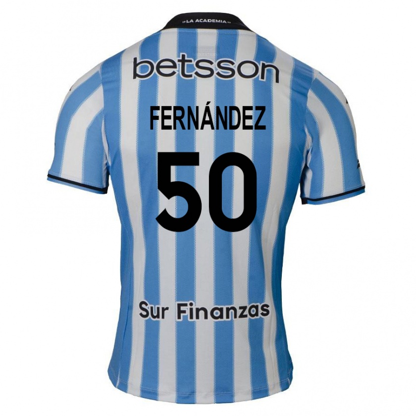 Kandiny Femme Maillot Román Fernández #50 Bleu Blanc Noir Tenues Domicile 2024/25 T-Shirt