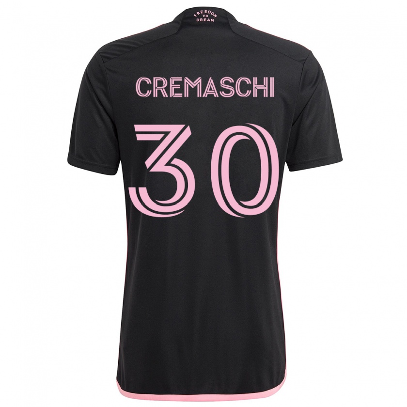 Kandiny Femme Maillot Benja Cremaschi #30 Noir Tenues Extérieur 2024/25 T-Shirt