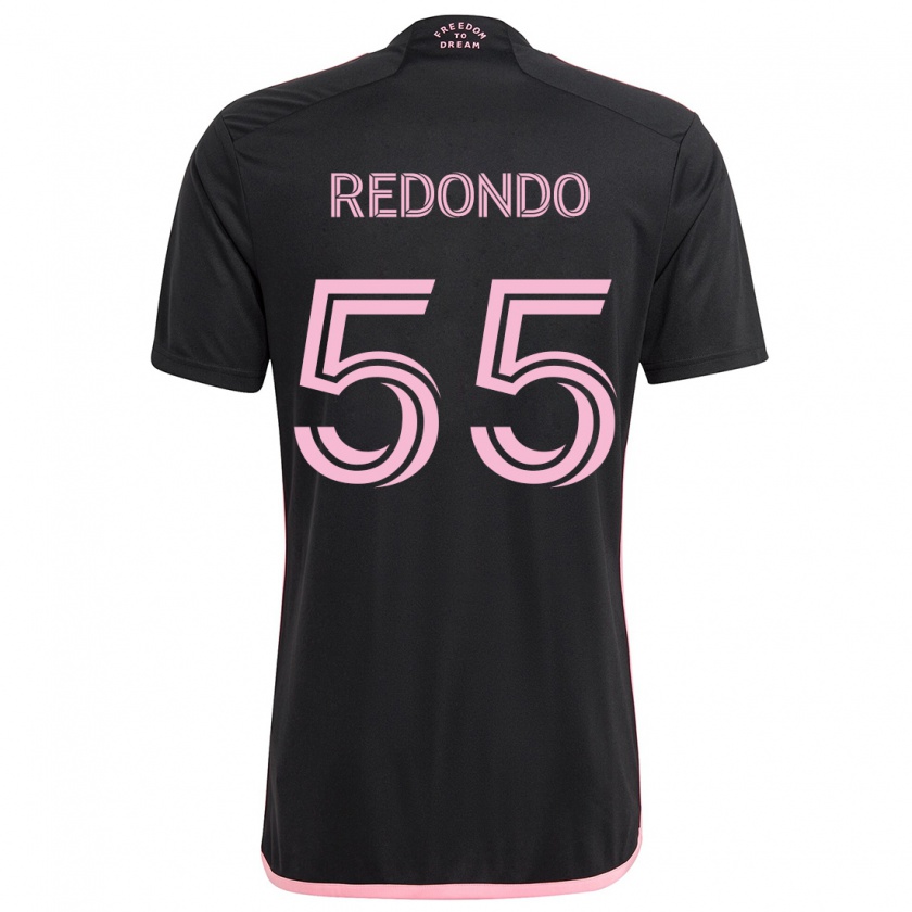 Kandiny Femme Maillot Federico Redondo #55 Noir Tenues Extérieur 2024/25 T-Shirt