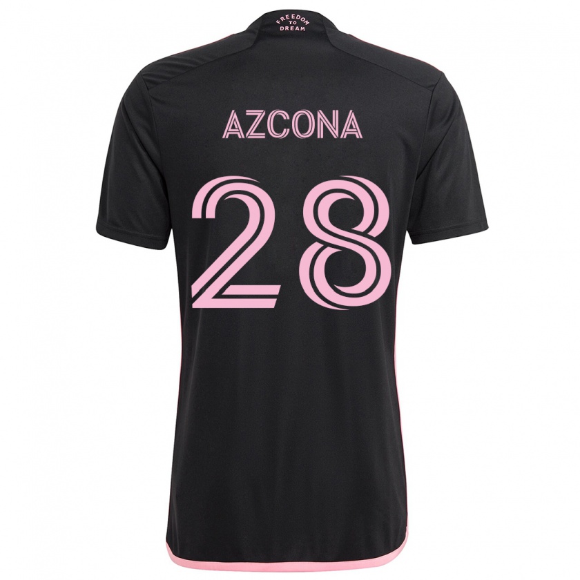 Kandiny Femme Maillot Edison Azcona #28 Noir Tenues Extérieur 2024/25 T-Shirt