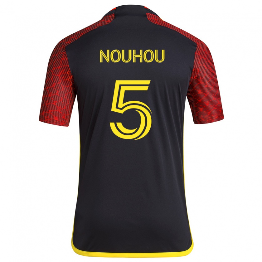 Kandiny Femme Maillot Nouhou #5 Rouge Noir Tenues Extérieur 2024/25 T-Shirt