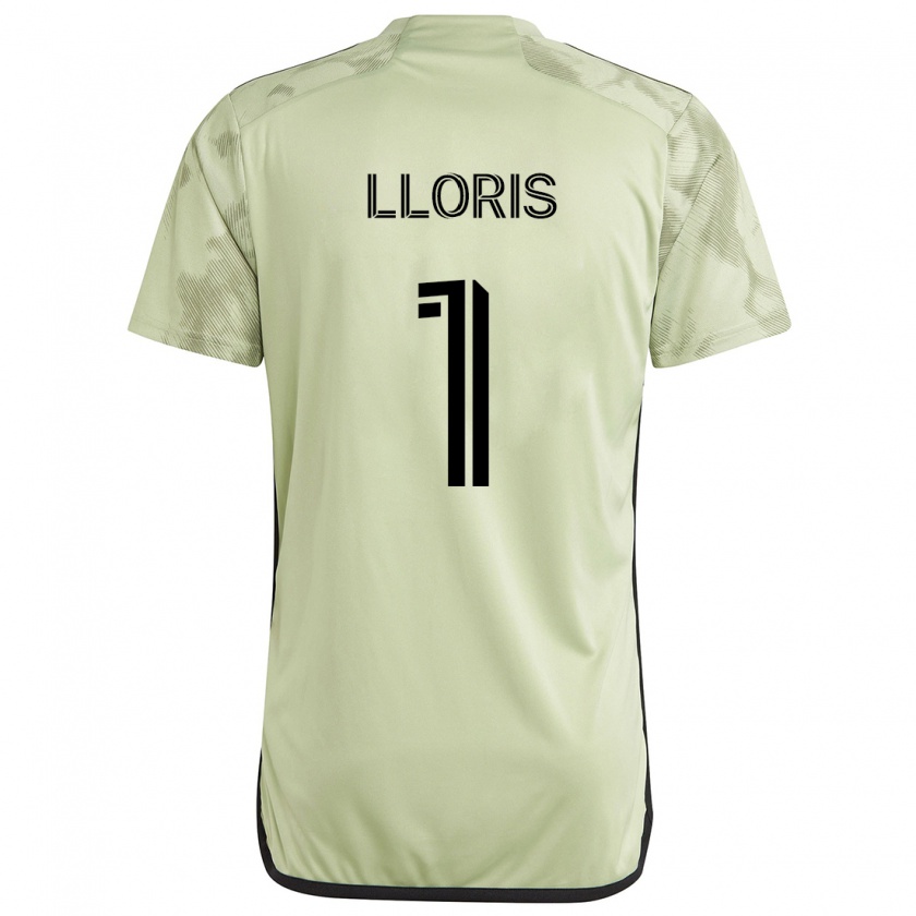 Kandiny Femme Maillot Hugo Lloris #1 Vert Clair Tenues Extérieur 2024/25 T-Shirt