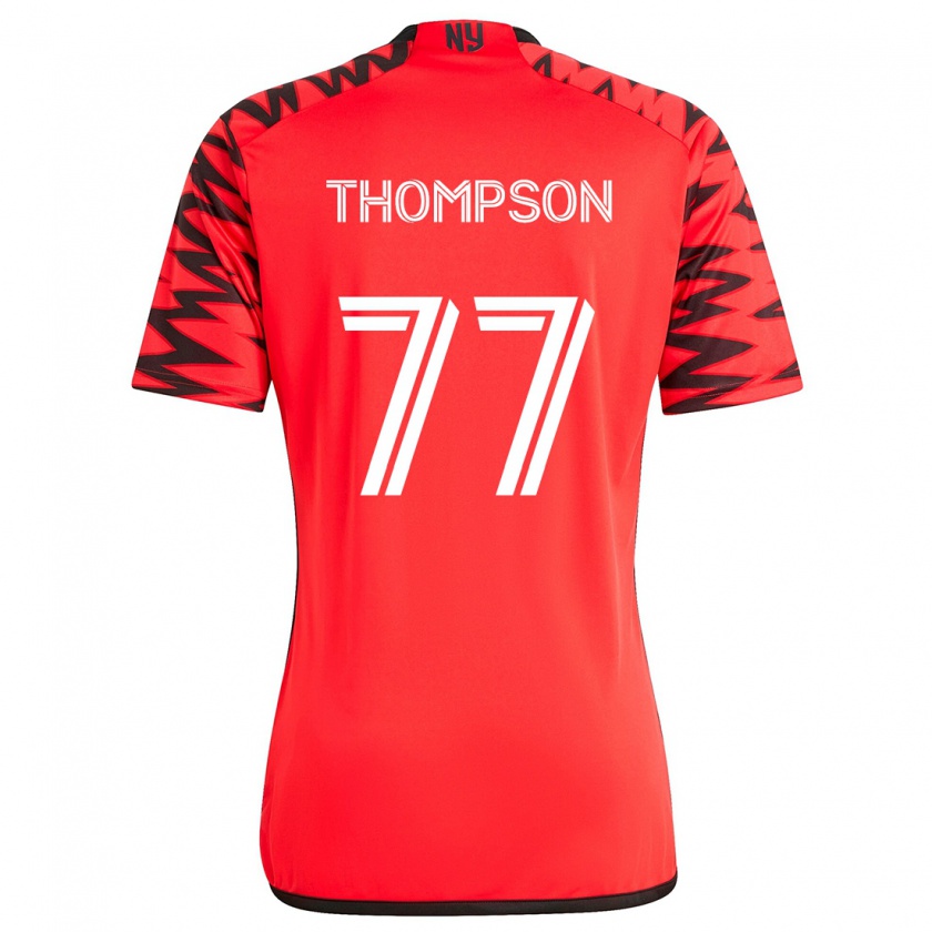 Kandiny Femme Maillot Amos Shapiro-Thompson #77 Rouge Noir Blanc Tenues Extérieur 2024/25 T-Shirt