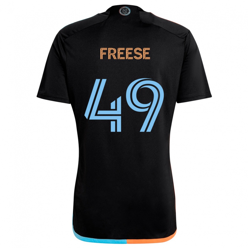 Kandiny Femme Maillot Matt Freese #49 Noir Orange Bleu Tenues Extérieur 2024/25 T-Shirt