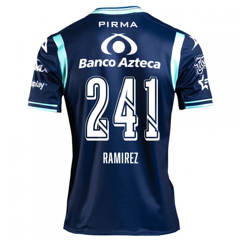 Kandiny Femme Maillot Eduardo Ramírez #241 Bleu Marine Tenues Extérieur 2024/25 T-Shirt