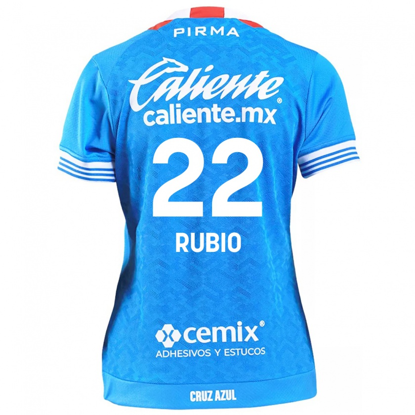 Kandiny Enfant Maillot Raymundo Rubio #22 Bleu Ciel Tenues Domicile 2024/25 T-Shirt