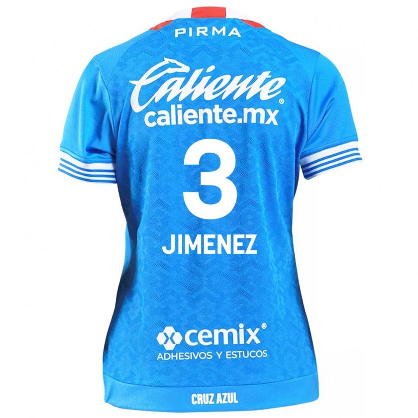 Kandiny Enfant Maillot Jaiber Jimenez #3 Bleu Ciel Tenues Domicile 2024/25 T-Shirt