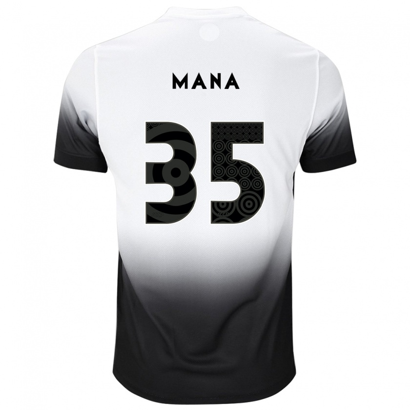 Kandiny Enfant Maillot Léo Mana #35 Blanc Noir Tenues Domicile 2024/25 T-Shirt