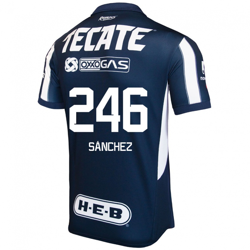 Kandiny Enfant Maillot Diego Sánchez #246 Bleu Rouge Blanc Tenues Domicile 2024/25 T-Shirt