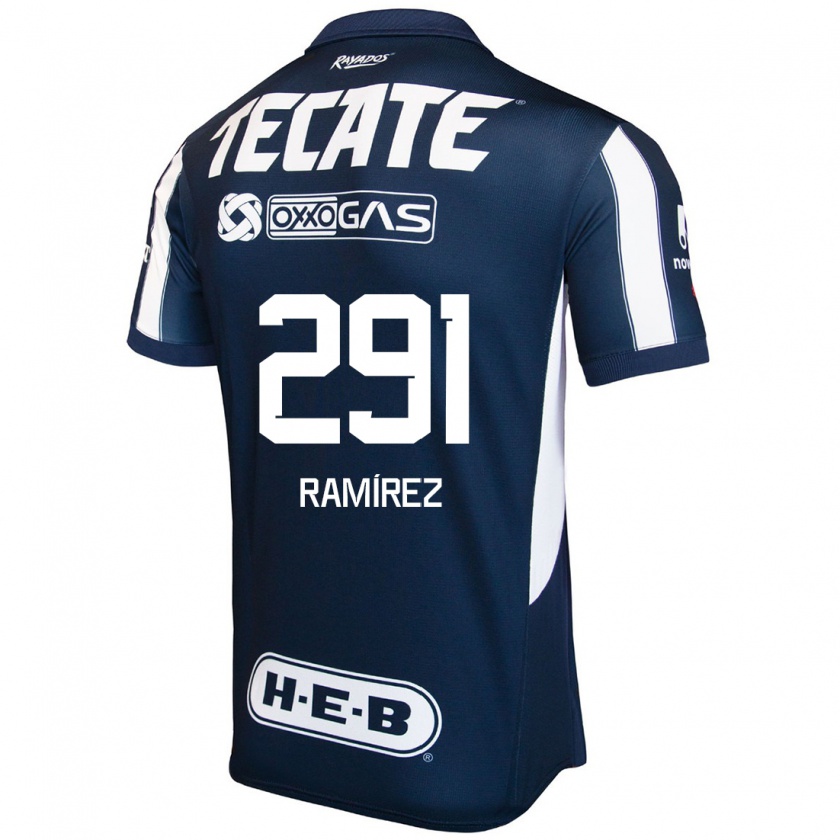 Kandiny Enfant Maillot Fabián Ramírez #291 Bleu Rouge Blanc Tenues Domicile 2024/25 T-Shirt