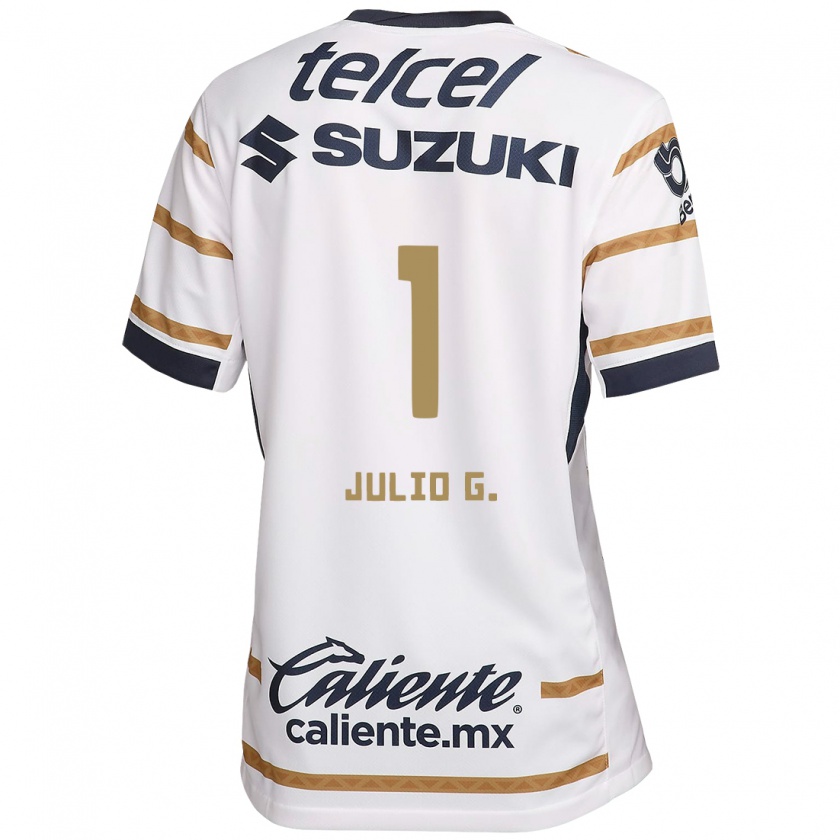 Kandiny Enfant Maillot Julio González #1 Obsidienne Blanche Tenues Domicile 2024/25 T-Shirt