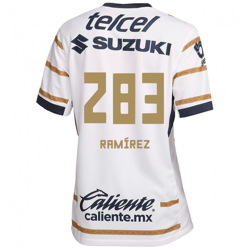 Kandiny Enfant Maillot Dennis Ramírez #283 Obsidienne Blanche Tenues Domicile 2024/25 T-Shirt