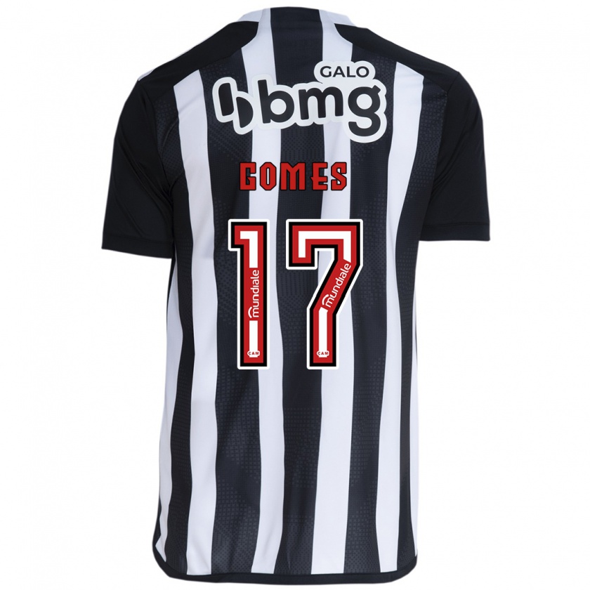 Kandiny Enfant Maillot Igor Gomes #17 Blanc Noir Tenues Domicile 2024/25 T-Shirt