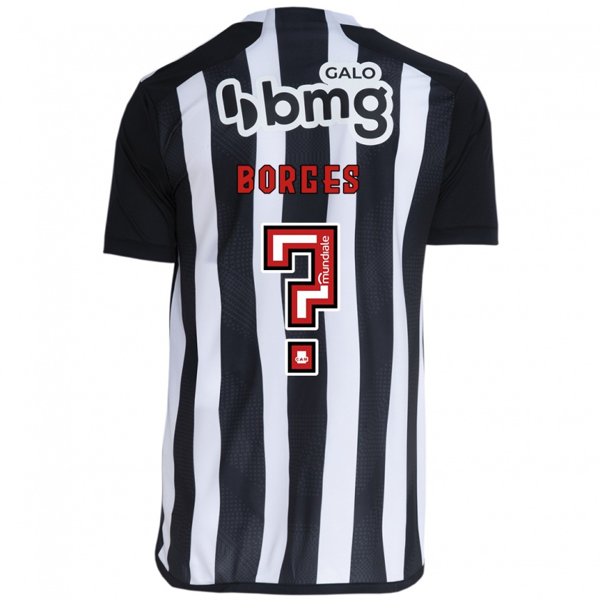 Kandiny Enfant Maillot Léo Borges #0 Blanc Noir Tenues Domicile 2024/25 T-Shirt