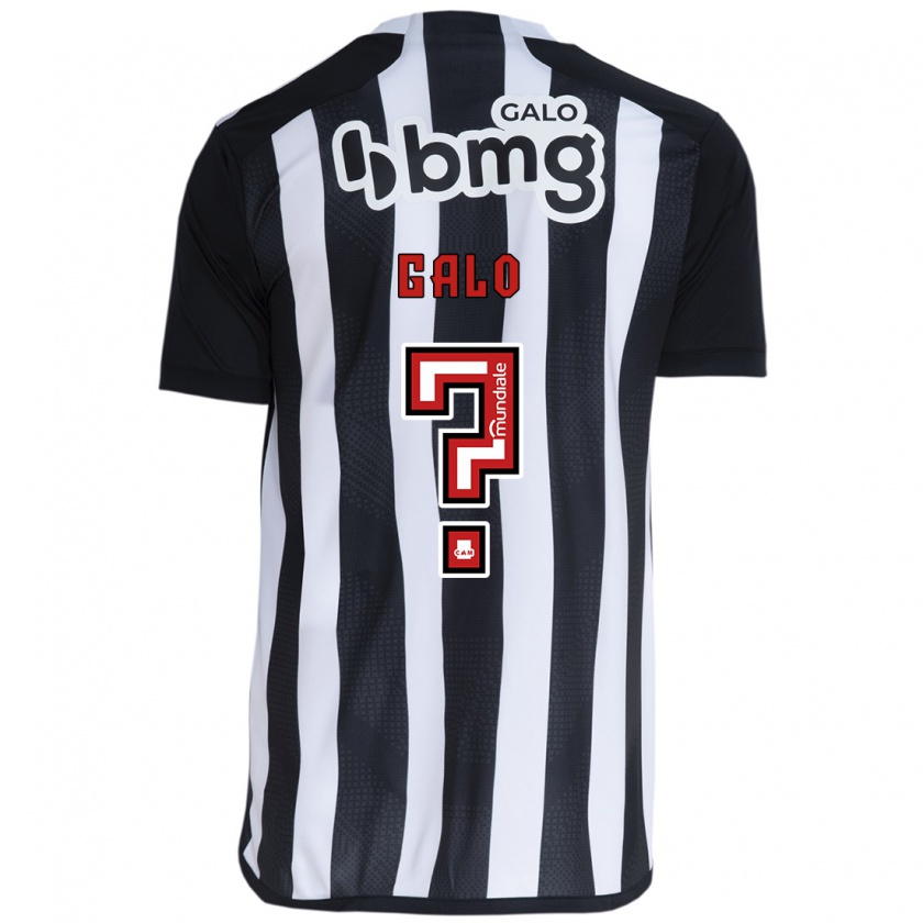 Kandiny Enfant Maillot Diego Galo #0 Blanc Noir Tenues Domicile 2024/25 T-Shirt