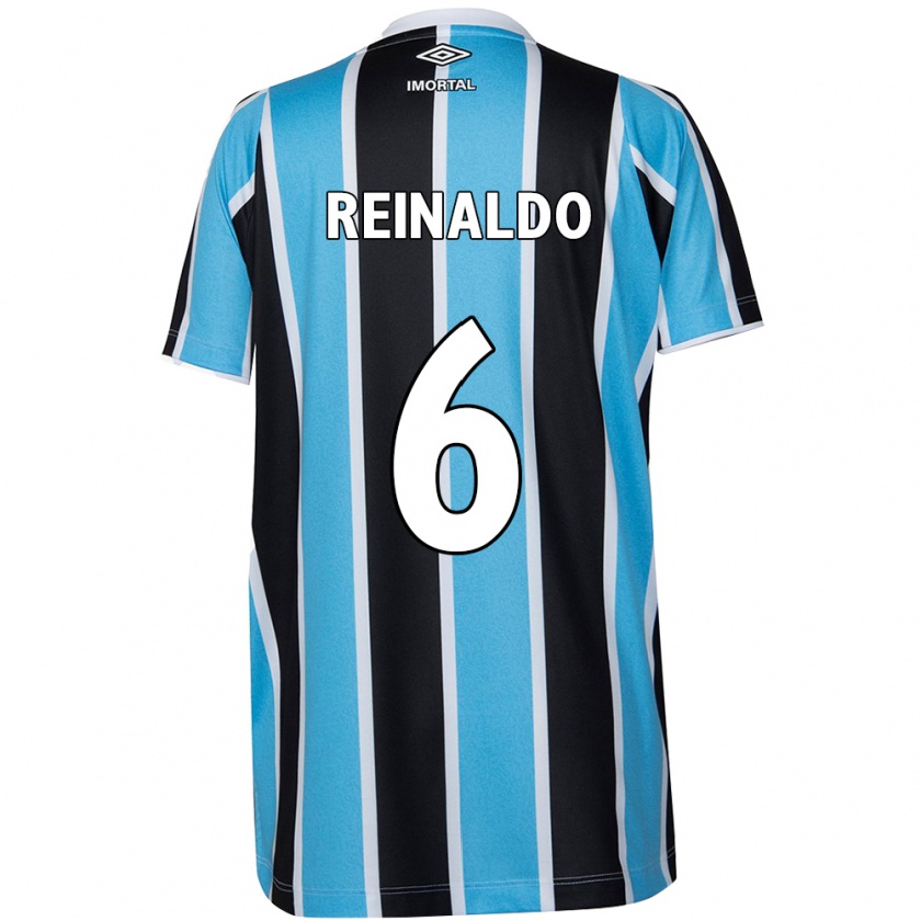 Kandiny Enfant Maillot Reinaldo #6 Bleu Noir Blanc Tenues Domicile 2024/25 T-Shirt