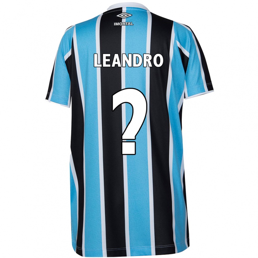 Kandiny Enfant Maillot Leandro Avelino #0 Bleu Noir Blanc Tenues Domicile 2024/25 T-Shirt