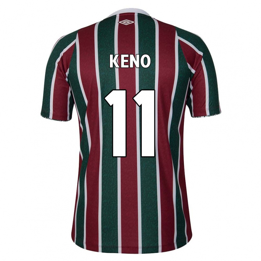 Kandiny Enfant Maillot Keno #11 Vert Marron Blanc Tenues Domicile 2024/25 T-Shirt