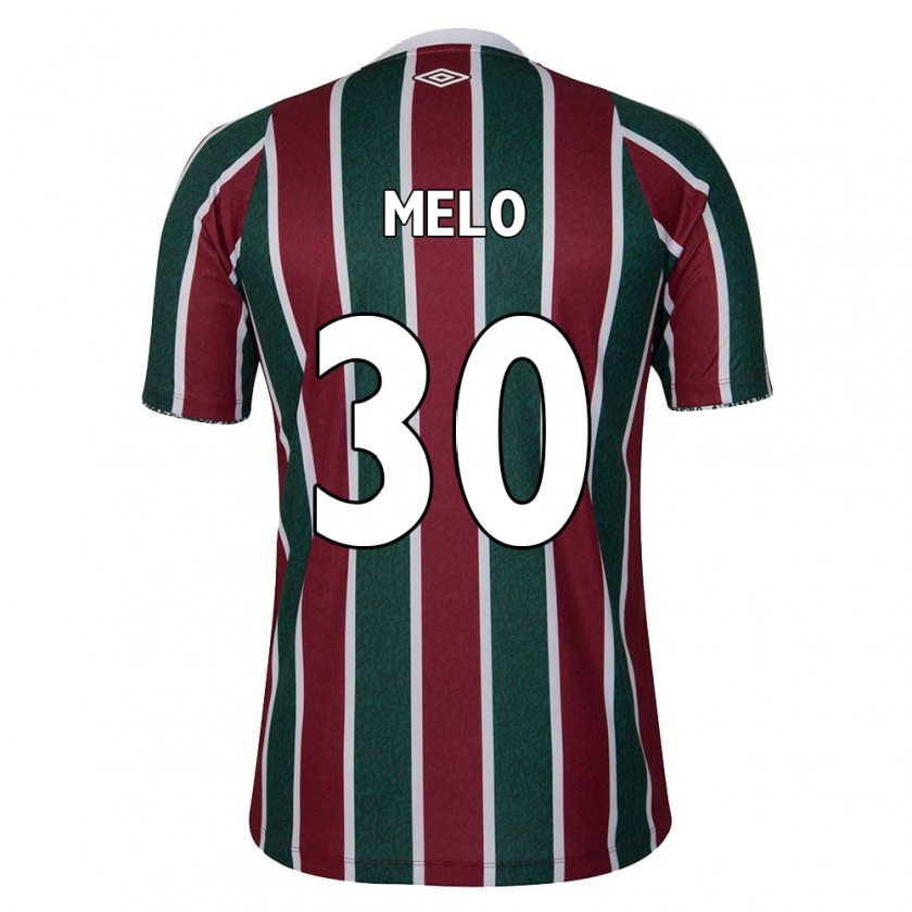 Kandiny Enfant Maillot Felipe Melo #30 Vert Marron Blanc Tenues Domicile 2024/25 T-Shirt