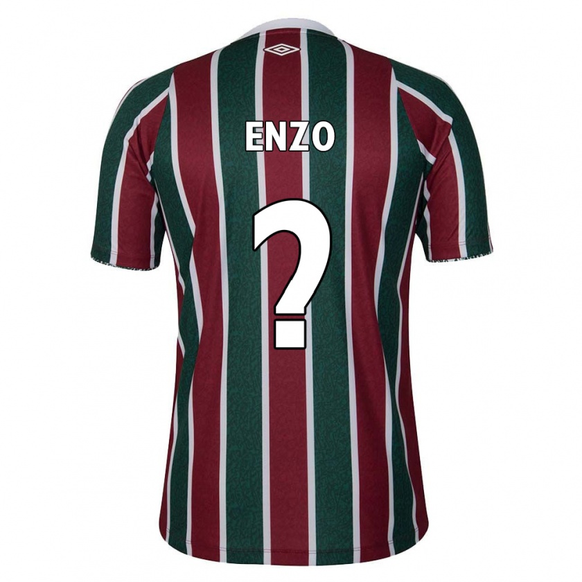 Kandiny Enfant Maillot Enzo Munerato Sene #0 Vert Marron Blanc Tenues Domicile 2024/25 T-Shirt