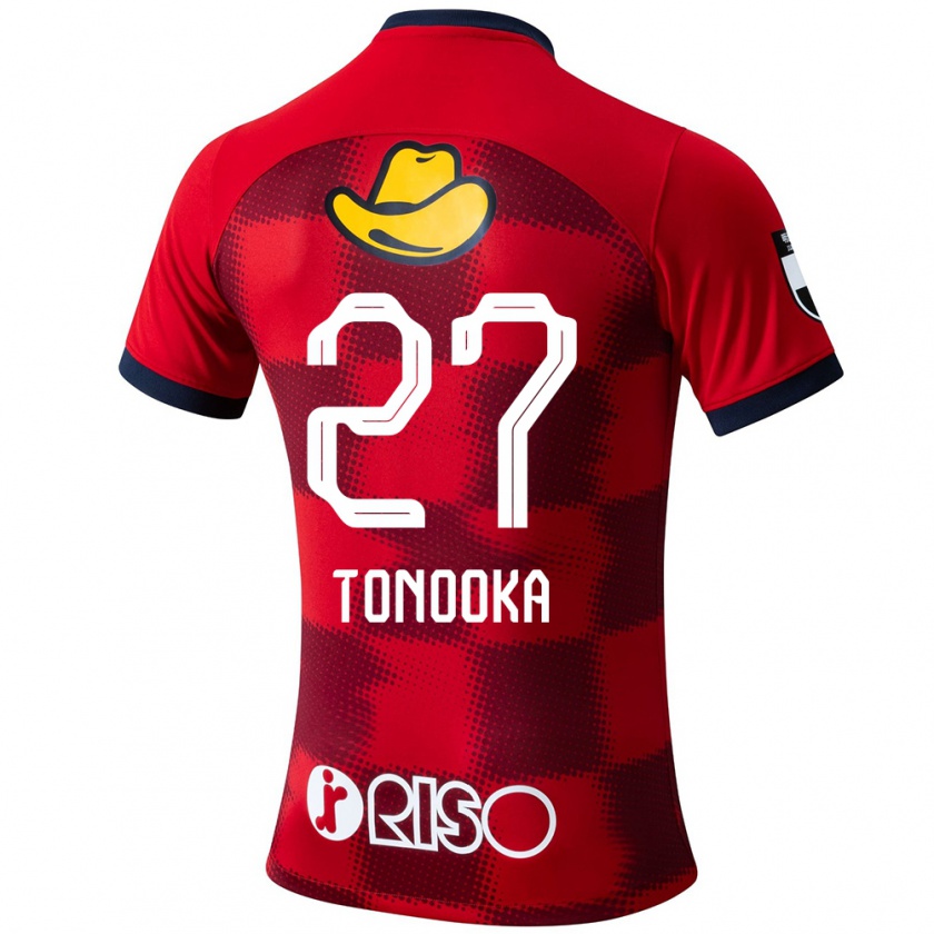 Kandiny Enfant Maillot Ryota Tonooka #27 Rouge Bleu Blanc Tenues Domicile 2024/25 T-Shirt