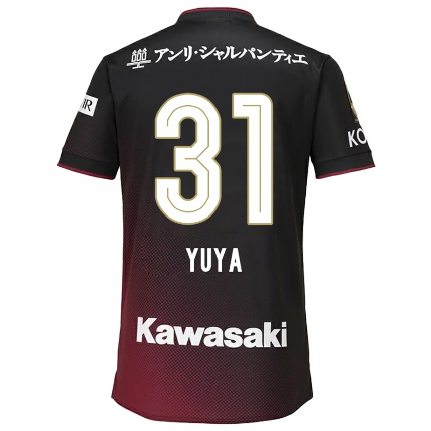 Kandiny Enfant Maillot Yuya Nakasaka #31 Noir Rouge Tenues Domicile 2024/25 T-Shirt