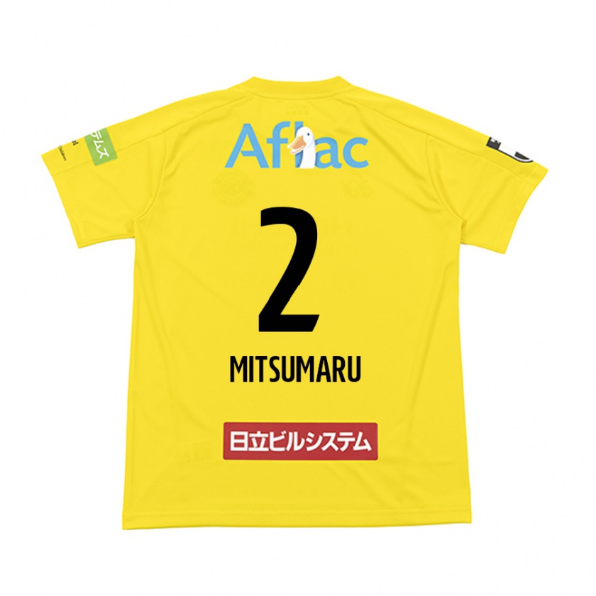 Kandiny Enfant Maillot Hiromu Mitsumaru #2 Jaune Noir Tenues Domicile 2024/25 T-Shirt