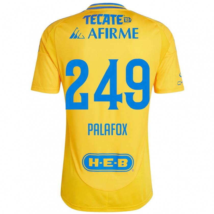 Kandiny Enfant Maillot José Palafox #249 Or Jaune Tenues Domicile 2024/25 T-Shirt