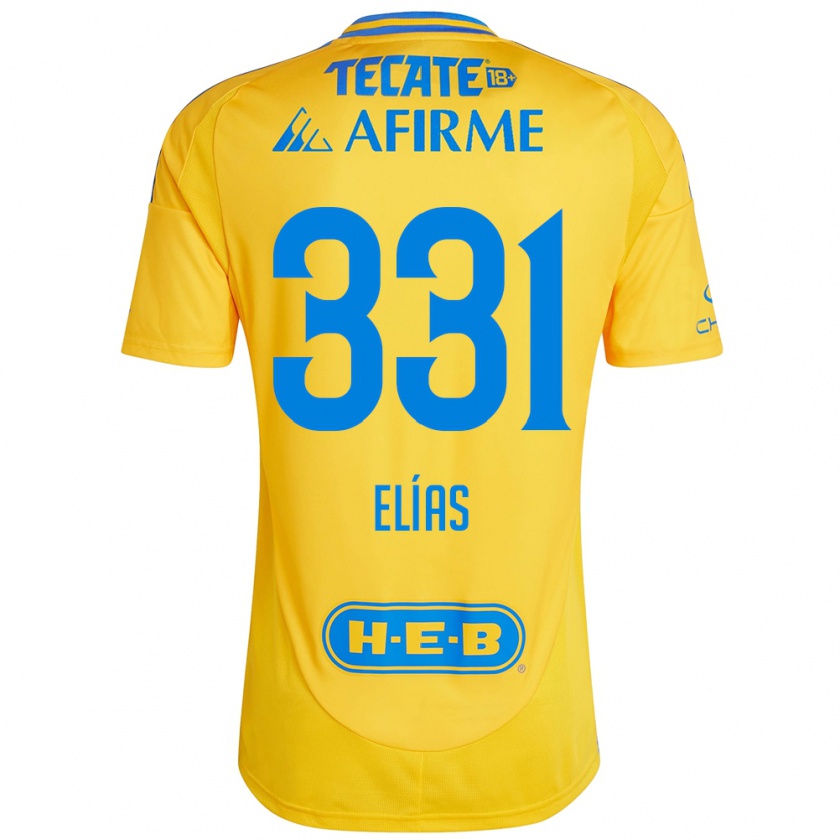 Kandiny Enfant Maillot Bruno Elías #331 Or Jaune Tenues Domicile 2024/25 T-Shirt