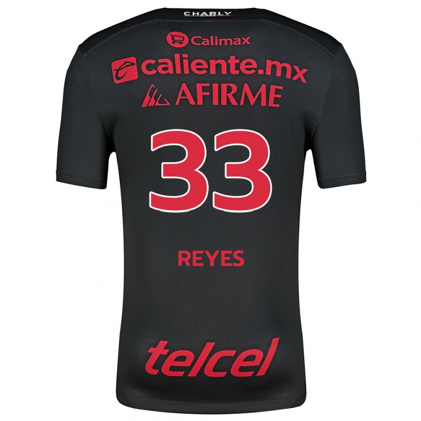 Kandiny Enfant Maillot Jazmín Reyes #33 Noir Rouge Tenues Domicile 2024/25 T-Shirt