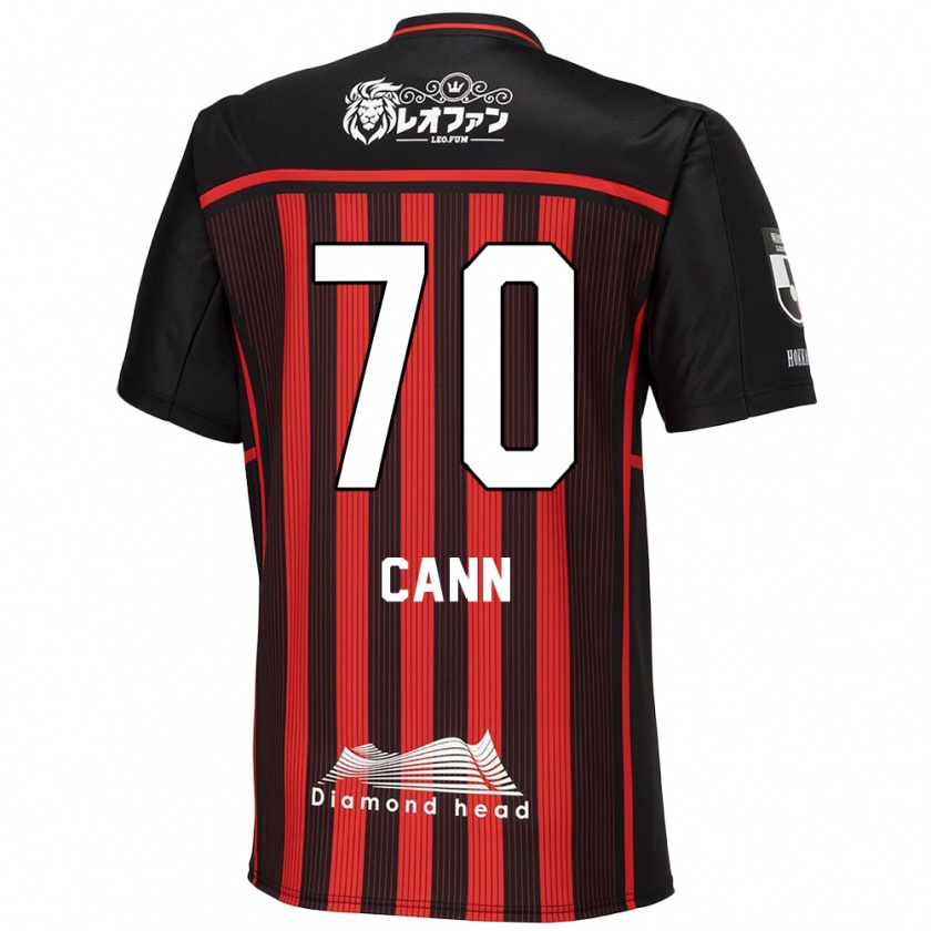 Kandiny Enfant Maillot Francis Cann #70 Rouge Noir Tenues Domicile 2024/25 T-Shirt