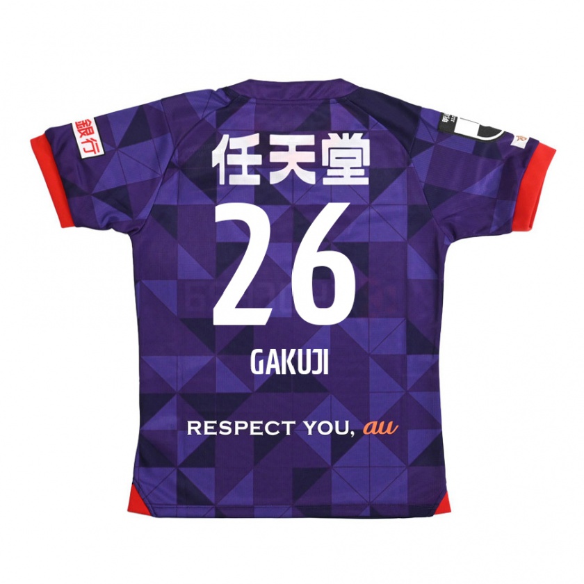 Kandiny Enfant Maillot Gakuji Ota #26 Blanc Violet Tenues Domicile 2024/25 T-Shirt