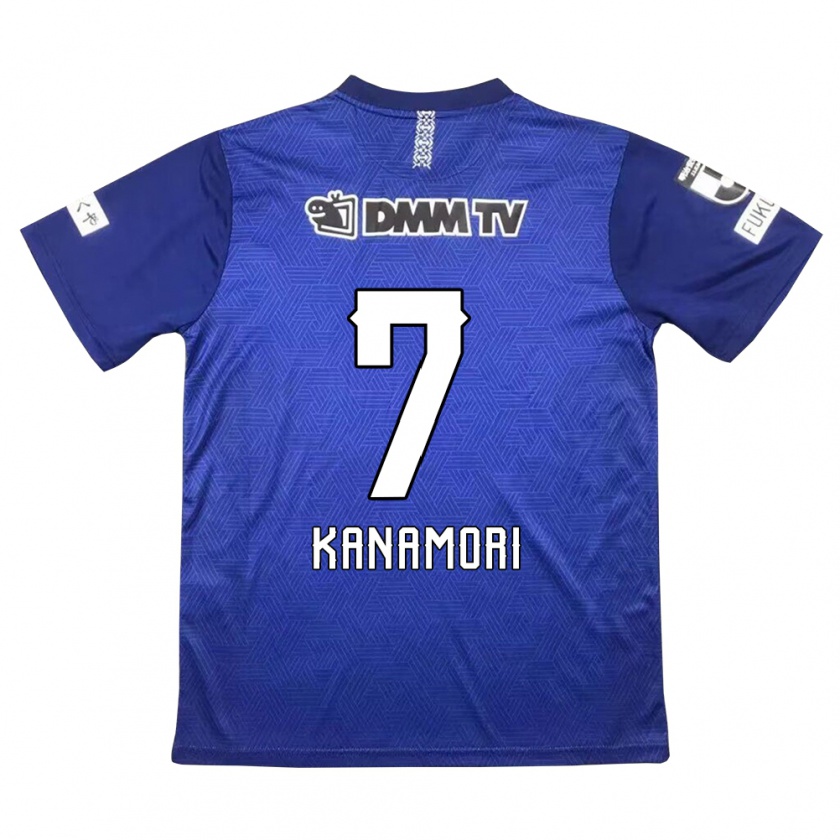 Kandiny Enfant Maillot Takeshi Kanamori #7 Bleu Foncé Tenues Domicile 2024/25 T-Shirt