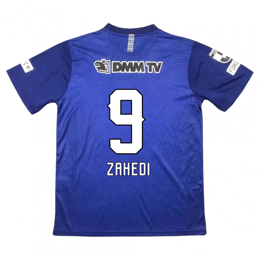 Kandiny Enfant Maillot Shahab Zahedi #9 Bleu Foncé Tenues Domicile 2024/25 T-Shirt