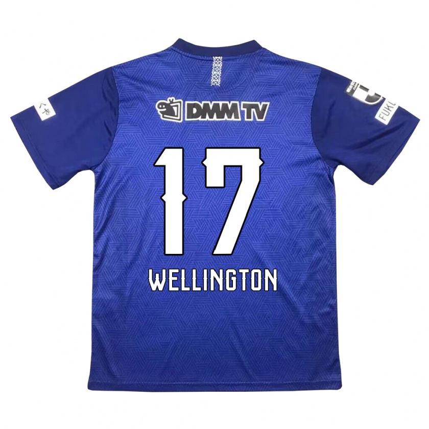 Kandiny Enfant Maillot Wellington #17 Bleu Foncé Tenues Domicile 2024/25 T-Shirt