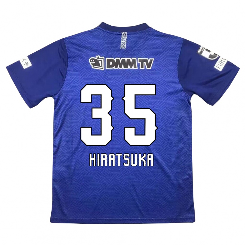 Kandiny Enfant Maillot Yuto Hiratsuka #35 Bleu Foncé Tenues Domicile 2024/25 T-Shirt